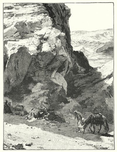 Suuren kiven varjo lähellä War Saboa (litho) tekijältä Henry Andrew Harper
