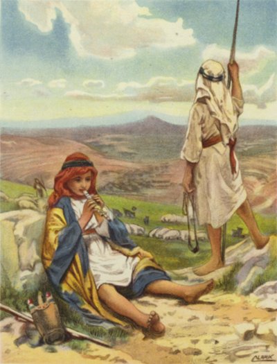 Paimenelämä Betlehemin kukkuloilla (väri litho) tekijältä Henry Andrew Harper