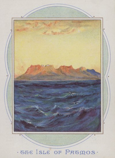 Patmossaari (chromolitho) tekijältä Henry Andrew Harper