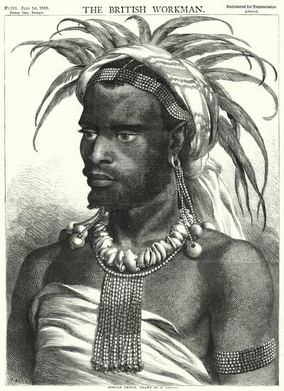 Afrikkalainen prinssi (kaiverrus) tekijältä Henry Anelay