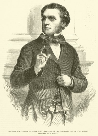Oikea, arvoisa William Gladstone, kansanedustaja, valtiovarainministeri tekijältä Henry Anelay