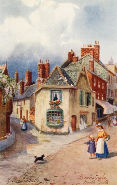 North Gate, Barnstaple (värilitro) tekijältä Henry B. (after) Wimbush