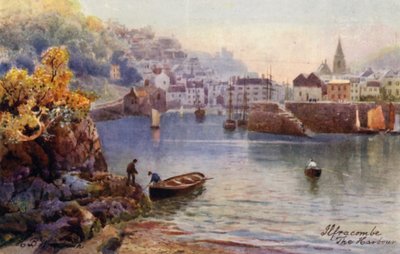 The Harbour, Ilfracombe (värilitro) tekijältä Henry B. (after) Wimbush