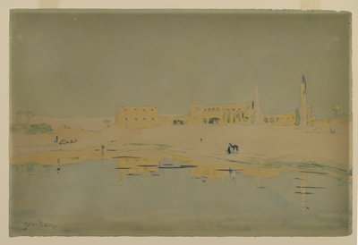 Luxorin rauniot (wc paperilla) tekijältä Henry Bacon