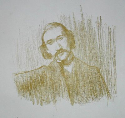 Andre Gide (1861-1942) 1901 (litho) tekijältä Henry Bataille