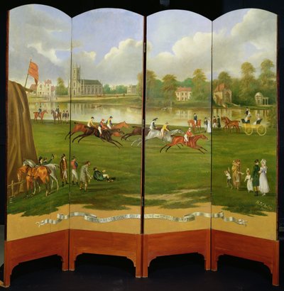 Clarence Gold Cupin kilpailun alku Hamptonissa, keskiviikkona 21. kesäkuuta 1815 tekijältä Henry Bernard Chalon