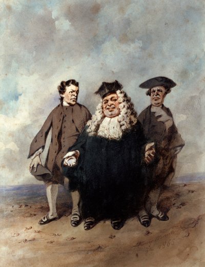 Tuomari ja asianosaiset, 1866. tekijältä Henry Bonaventure Monnier