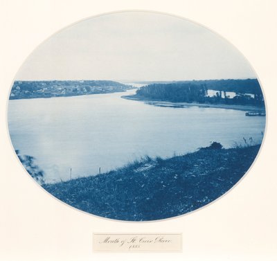 Mouth of the St. Croix River, sarjasta Upper Mississippi River, Views, Volume I. tekijältä Henry Bosse