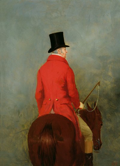 Thomas Cholmondeleyn, ensimmäisen lordi Delameren, muotokuva hänen Hunterista: Tutkimus "The Cheshire Hunt at Tatton Park" tekijältä Henry Calvert