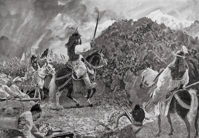 Ryöstöretket raakalaisheimoihin (litografia) tekijältä Henry Charles Seppings Wright