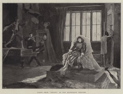 Kohtaus Trilbystä Haymarket-teatterissa tekijältä Henry Charles Seppings Wright