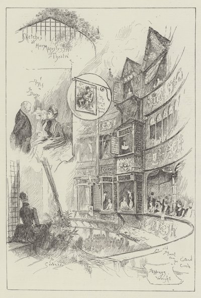 Luonnokset Hänen Majesteettinsa teatterissa tekijältä Henry Charles Seppings Wright