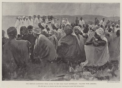 Brittiläinen retkikunta Accrasta Gold Coastin sisämaahan, Palaveriin Amrahian kanssa tekijältä Henry Charles Seppings Wright