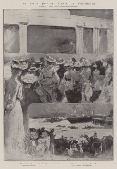 Kuninkaan matka, kohtauksia Portsmouthissa tekijältä Henry Charles Seppings Wright