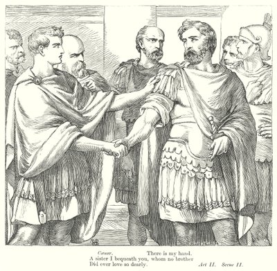 Antonius ja Kleopatra (kaiverrus) tekijältä Henry Courtney (after) Selous