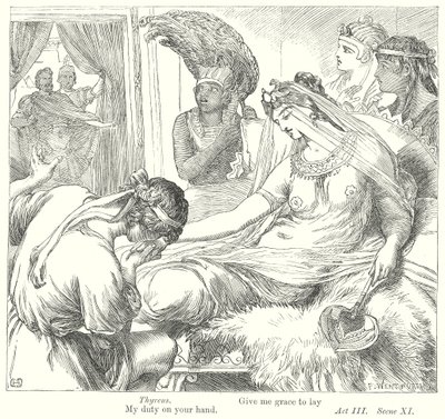Antonius ja Kleopatra (kaiverrus) tekijältä Henry Courtney (after) Selous