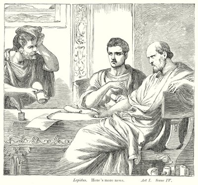 Antonius ja Kleopatra (kaiverrus) tekijältä Henry Courtney (after) Selous