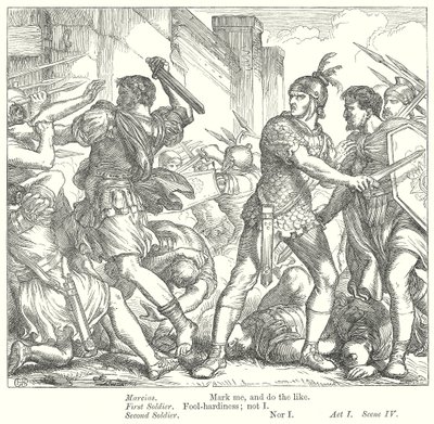 Coriolanus (kaiverrus) tekijältä Henry Courtney (after) Selous