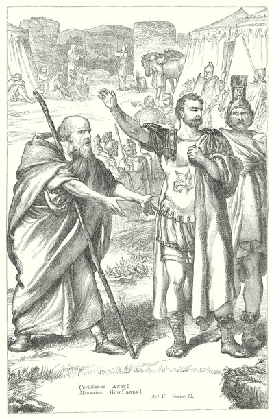Coriolanus (kaiverrus) tekijältä Henry Courtney (after) Selous