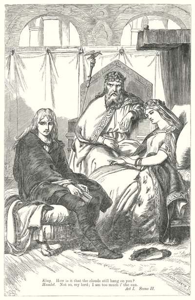 Hamlet (kaiverrus) tekijältä Henry Courtney (after) Selous