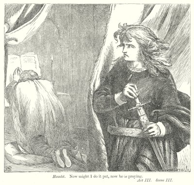 Hamlet (kaiverrus) tekijältä Henry Courtney (after) Selous