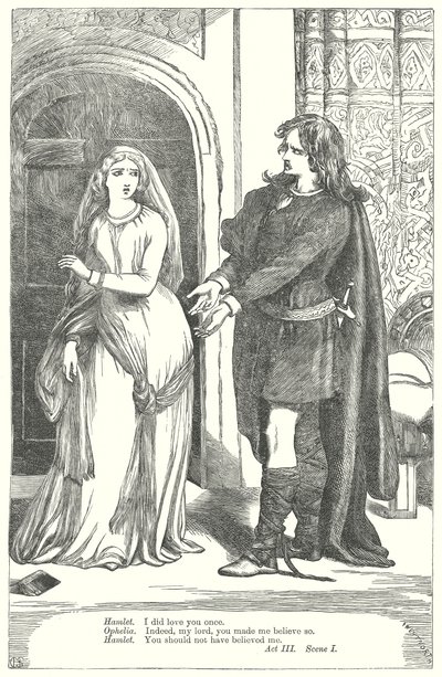 Hamlet (kaiverrus) tekijältä Henry Courtney (after) Selous