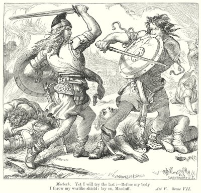 Macbeth (kaiverrus) tekijältä Henry Courtney (after) Selous