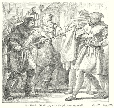 Paljon puhetta tyhjästä (kaiverrus) tekijältä Henry Courtney (after) Selous