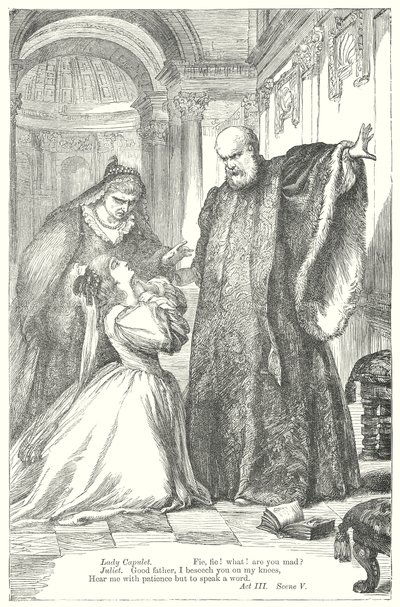 Romeo ja Julia (kaiverrus) tekijältä Henry Courtney (after) Selous