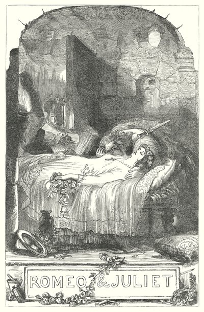 Romeo ja Julia (kaiverrus) tekijältä Henry Courtney (after) Selous