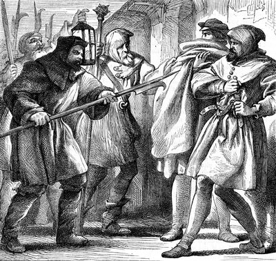Kohtaus Shakespearen teoksesta Paljon melua tyhjästä, 1870 tekijältä Henry Courtney Selous