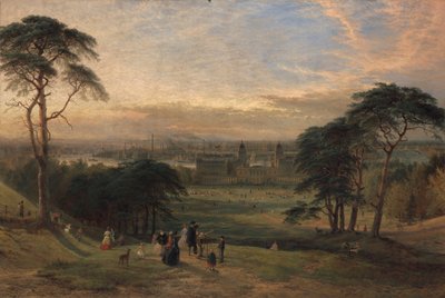 Lontoo Greenwich Hillistä [1869, Royal Academy of Arts, Lontoo, näyttelyluettelo] tekijältä Henry Dawson