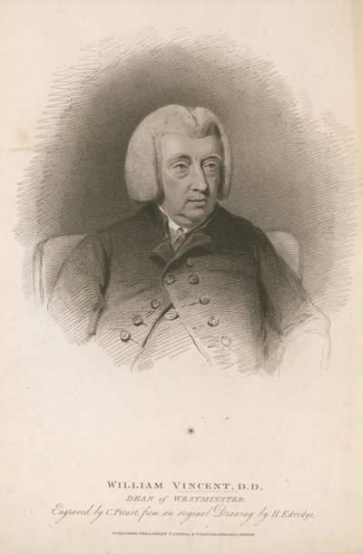 William Vincent, DD, Westminsterin kirkon dekaani. tekijältä Henry Edridge
