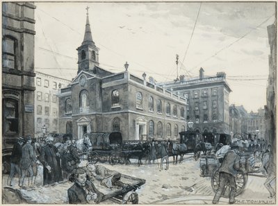 St. James, Manchester (akvarelli paperille) tekijältä Henry Edward Tidmarsh