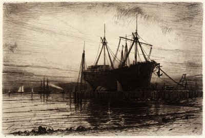 Auringonlasku, Gowanus Bay tekijältä Henry Farrer