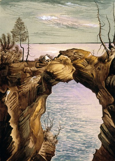 Maisema (wc paperilla) tekijältä Henry Francis Ainslie