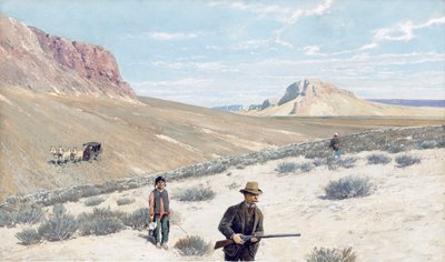 Theodore Roosevelt "Sage Grouse Shooting" tekijältä Henry Francois Farny