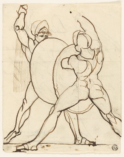 Kahden kreikkalaisen taistelu tekijältä Johann Heinrich Füssli