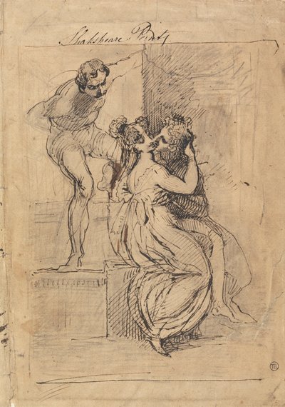 Kuva nojaten portaiden yli tekijältä Johann Heinrich Füssli