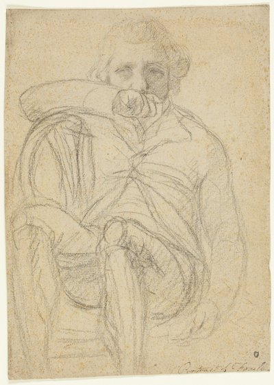 Fuselin muotokuva (etusivu); luonnos kädestä (kääntöpuoli). tekijältä Henry Fuseli