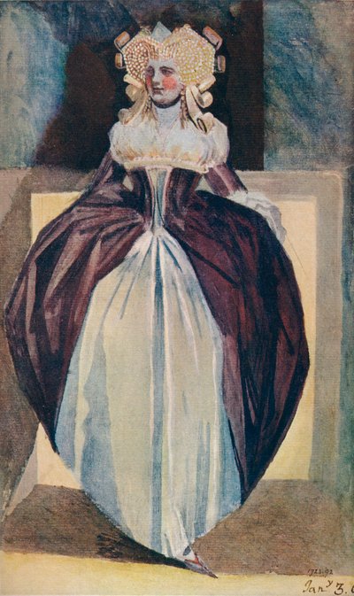 Luonnos naisesta, 1700-luku tekijältä Johann Heinrich Füssli