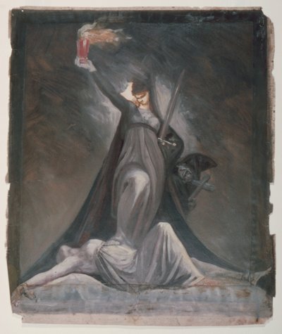 Study for Inquisition, kuvitus Columbiadille tekijältä Johann Heinrich Füssli