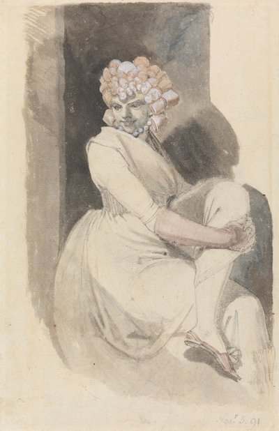 Tutkimus istuvasta naisesta tekijältä Johann Heinrich Füssli