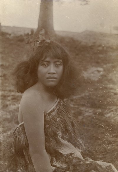Maoritutkimus, n.1910 (hopeagelatiinipaino) tekijältä Henry Gaze