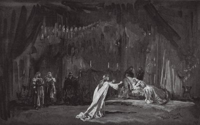 Kohtaus Kuningas Learista (litografia) tekijältä Henry Hawes Craven Green