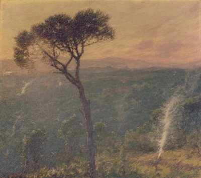 Ligurian laakso, noin 1910 (öljy kankaalle). tekijältä Henry Herbert La Thangue