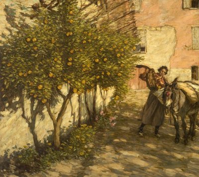 Appelsiinien kerääminen, 1929 tekijältä Henry Herbert La Thangue