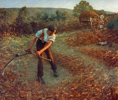 Mowing Bracken, c1903, 1912. tekijältä Henry Herbert La Thangue