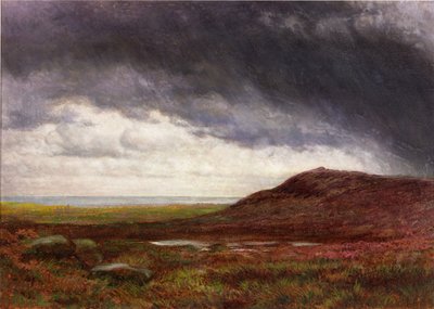 Moorland (akvarelli ja guassi) tekijältä Henry Hetherington Emmerson
