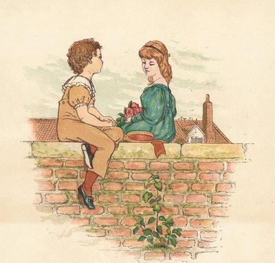 Naapuriihmiset (väri litho) tekijältä Henry Hetherington Emmerson